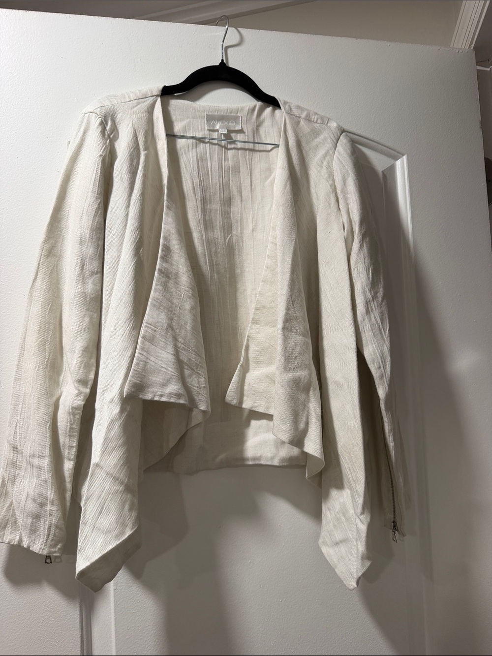 ALEXIS Lightweight Open-Front Women's Jacket - Cream